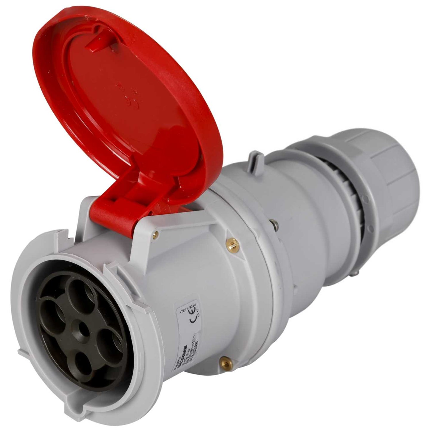Scame Optima 63A 3P+E 415V Coupler IP44 Red