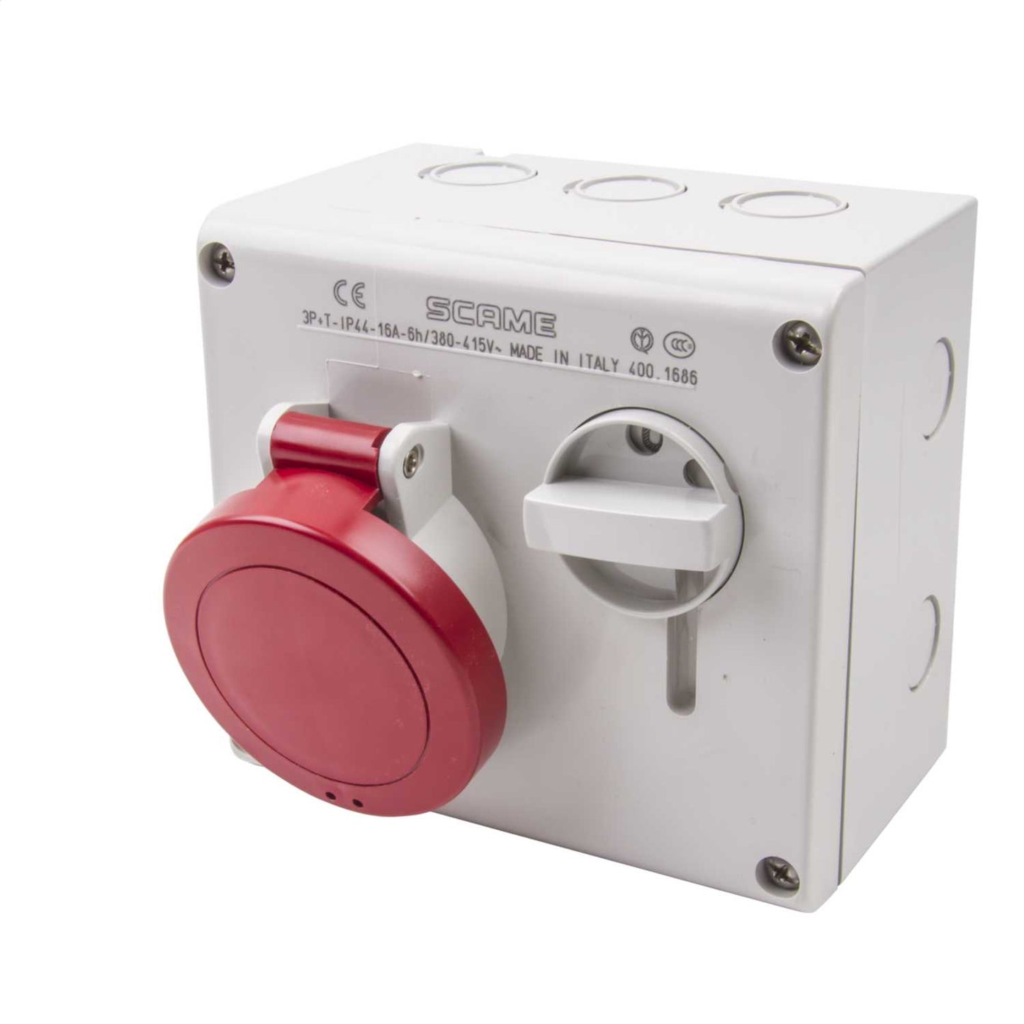 Scame Omnia 16A 3P+E 415V Interlocked Socket IP44