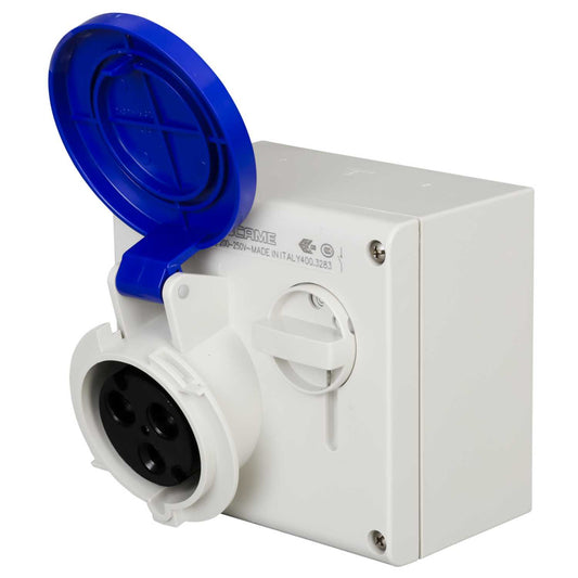 Scame Omnia 32A 2P+E 230V Interlocked Socket IP44