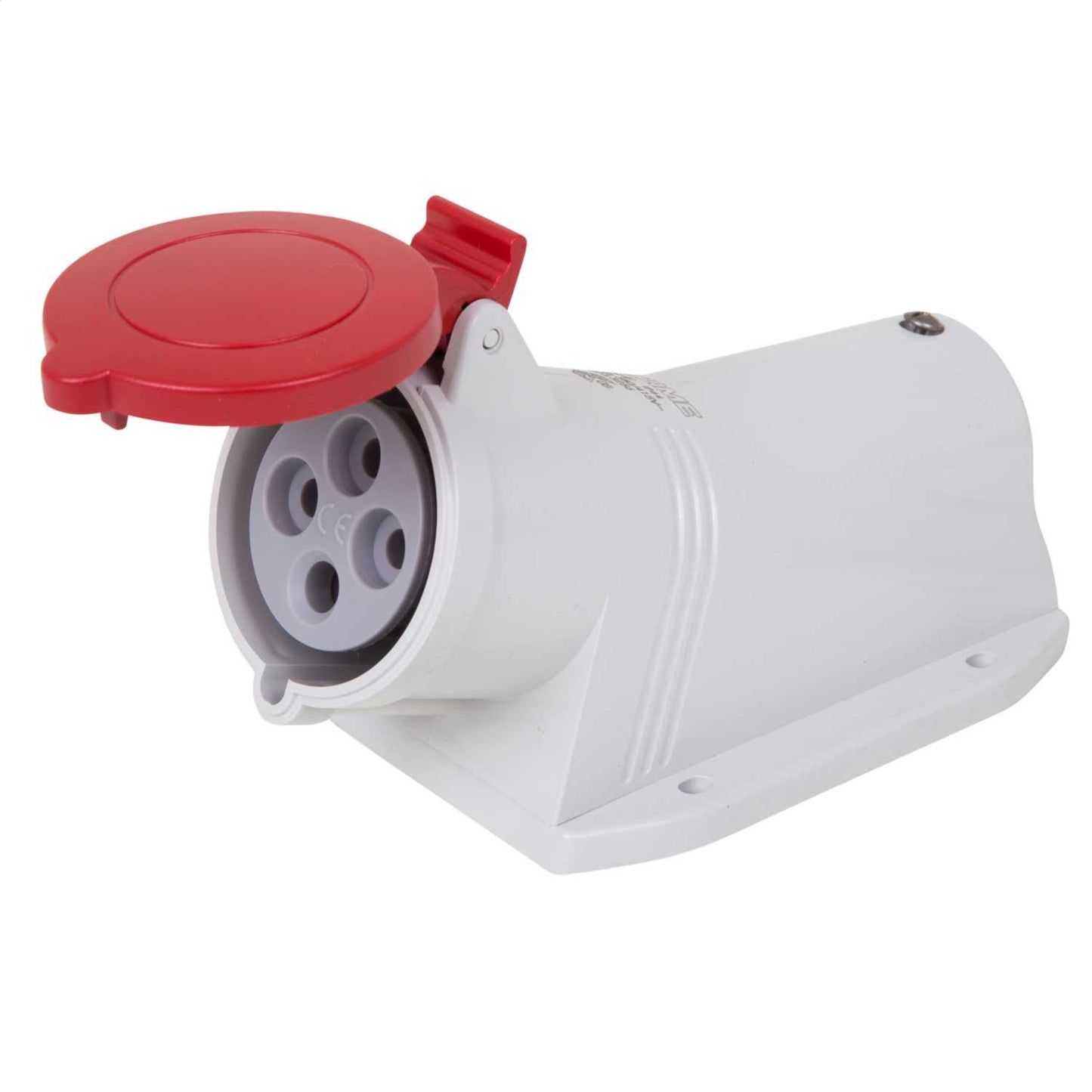Scame Optima-Base 32A 3P+E 415V Wall Mounted Socket IP44 Red