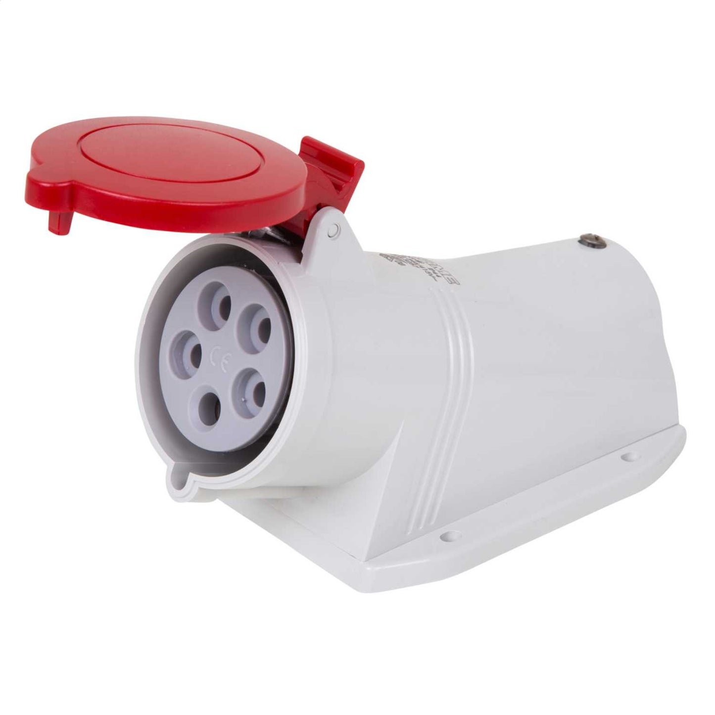 Scame Optima-Base 32A 3P+N+E 415V Wall Mounted Socket IP44 Red