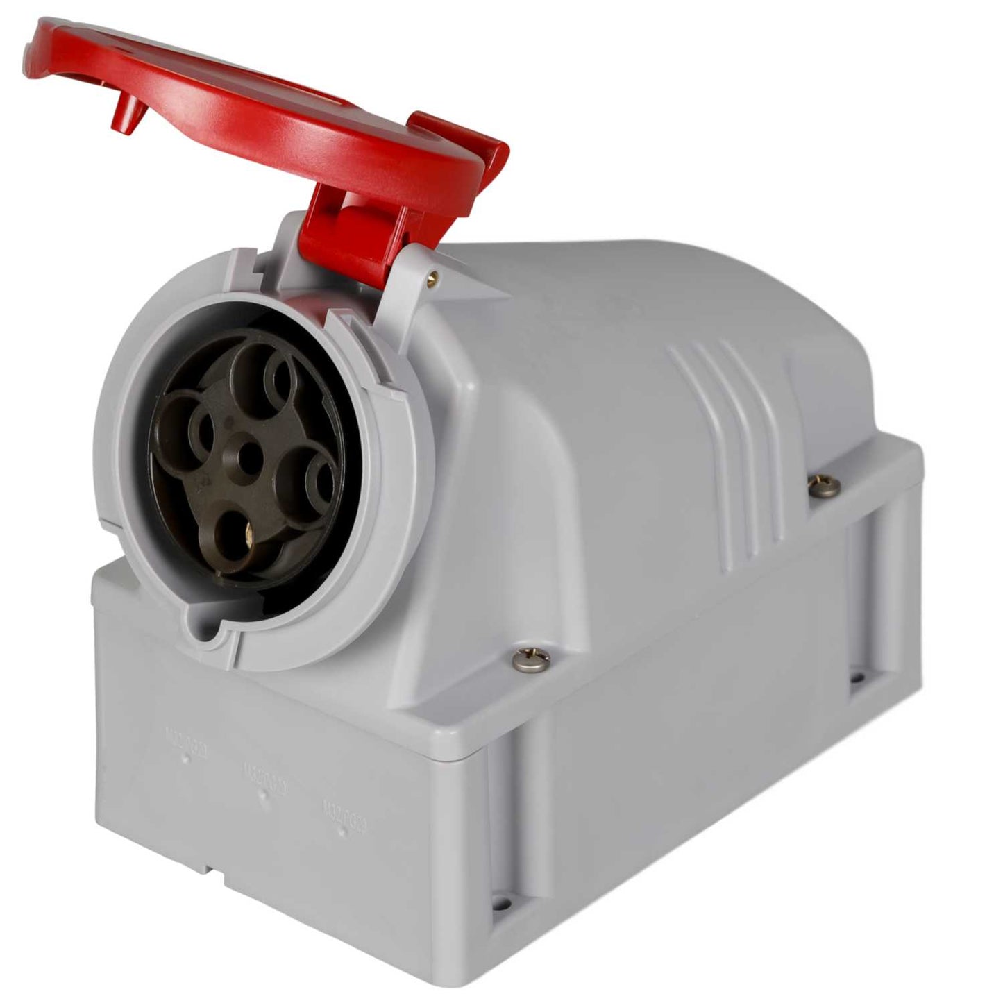 Scame Optima-Top 63A 3P+E 415V Wall Mounted Socket IP44 Red