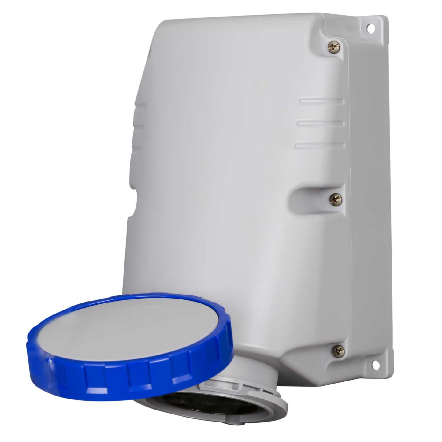 Scame OPTIMA-TOP 125A 2P+E 230V Wall Mounted Socket IP67 Blue