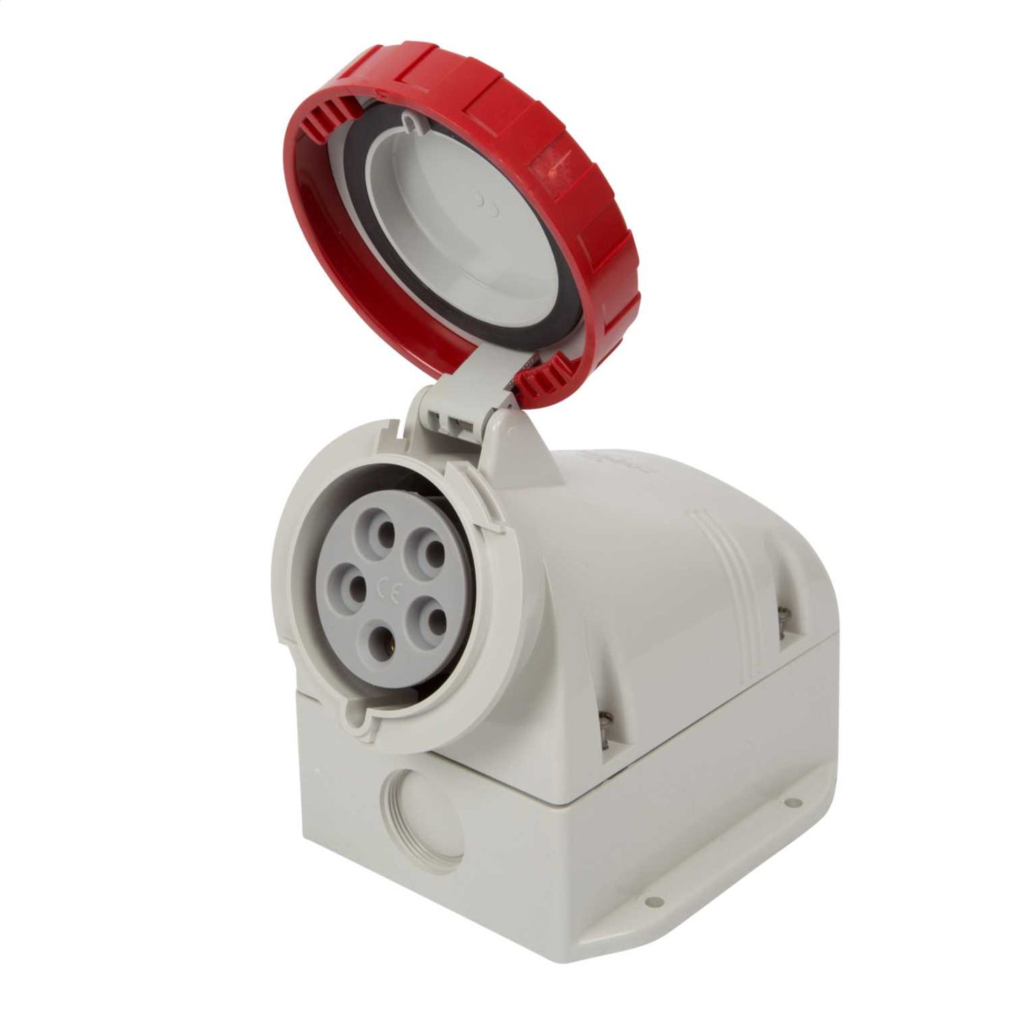Scame OPTIMA-TOP 32A 3P+N+E 415V Wall Mounted Socket Red IP67 Red