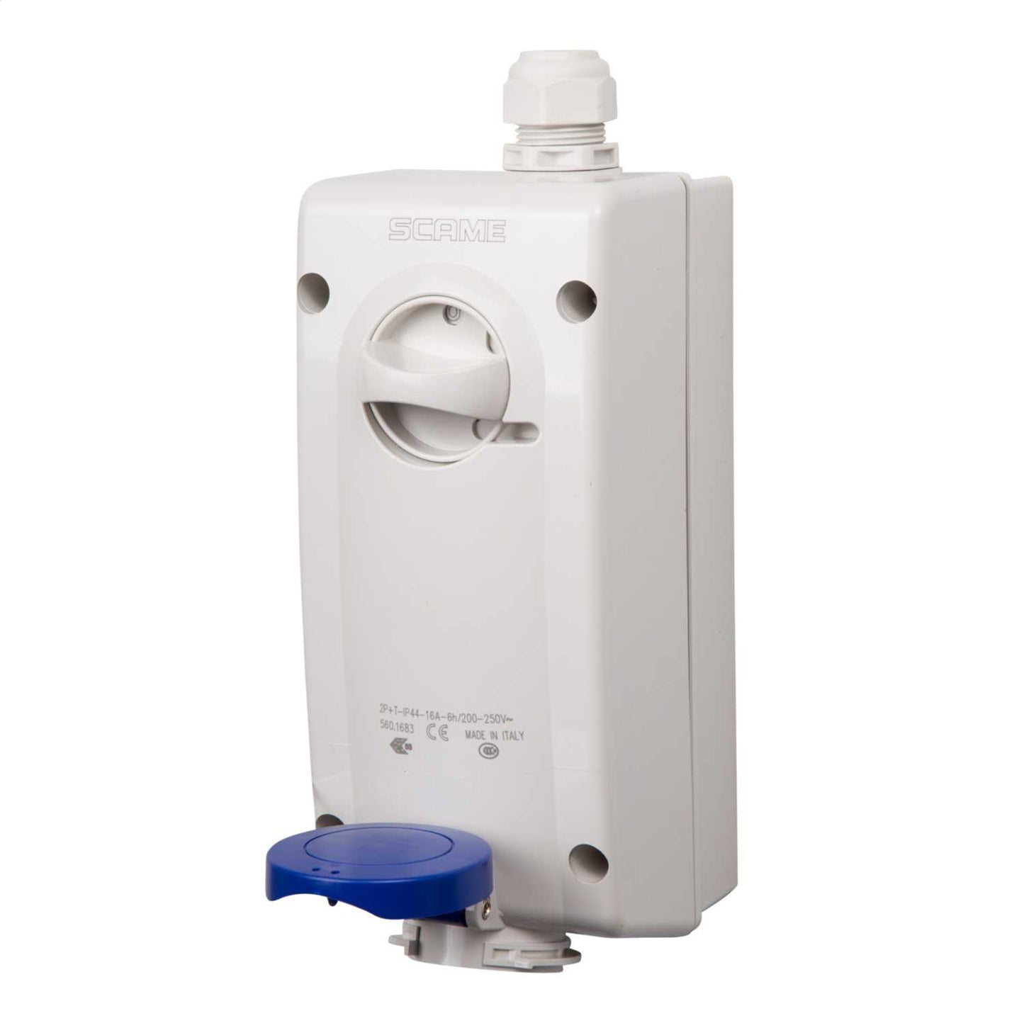 Scame Advance 2 16A 2P+E 230V Interlocked Socket IP44