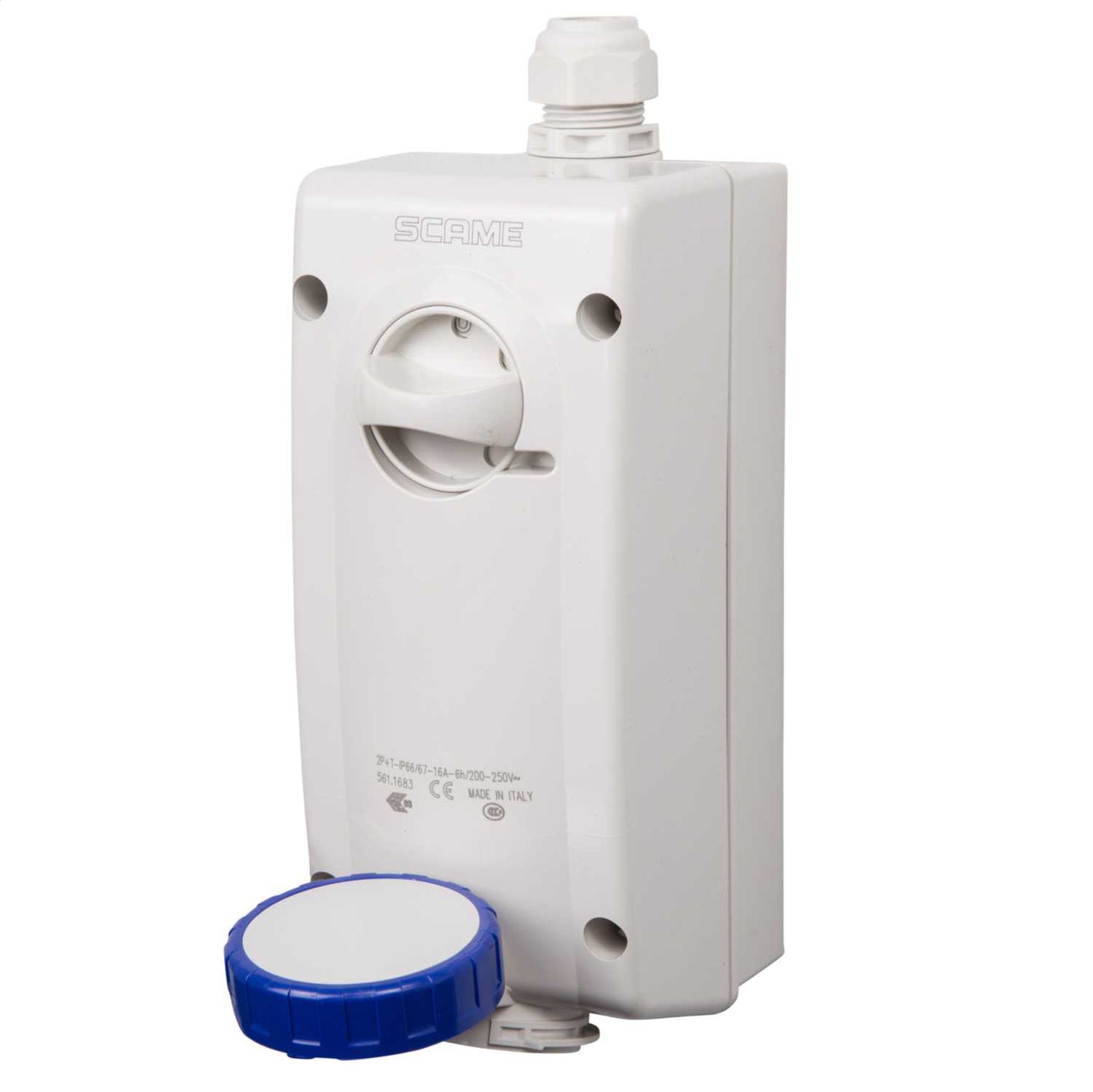 Scame Advance 2 16A 2P+E 230V Interlocked Socket IP67