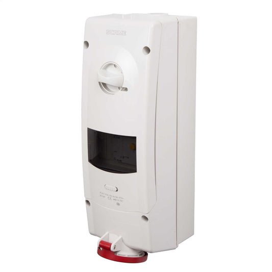 Scame Advance 2 16A 3P+N+E 415V Interlocked Switched RCD Protected Socket IP44