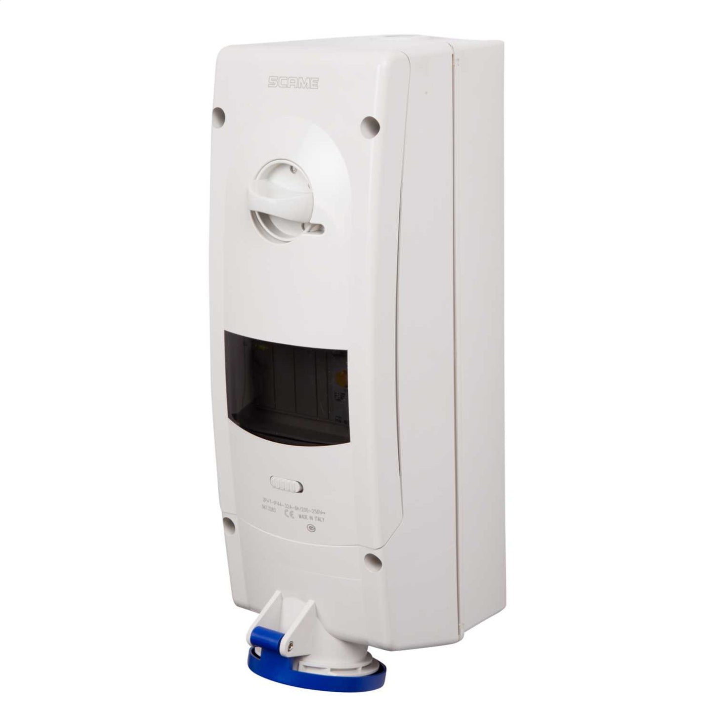 Scame Advance 2 32A 2P+E 230V Interlocked Switched RCD Protected Socket IP44