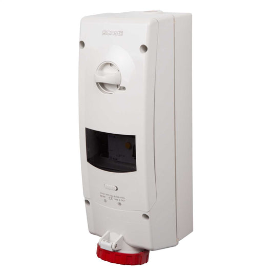 Scame Advance 2 16A 3P+N+E 415V Interlocked Switched RCD Protected Socket IP67