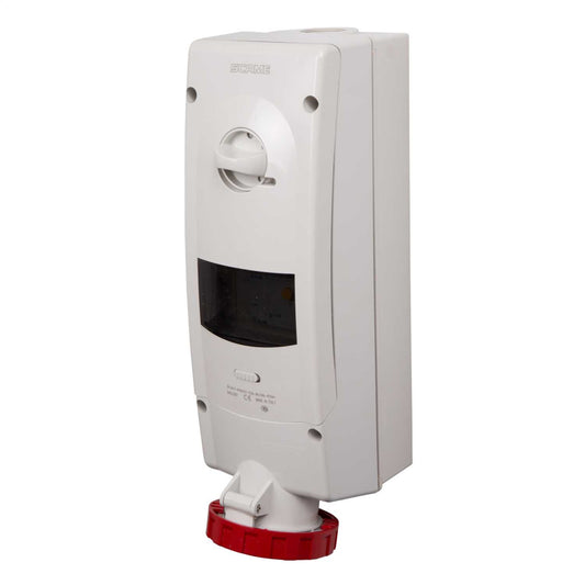 Scame Advance 2 63A 3P+N+E 415V Interlocked Switched RCD Protected Socket IP67