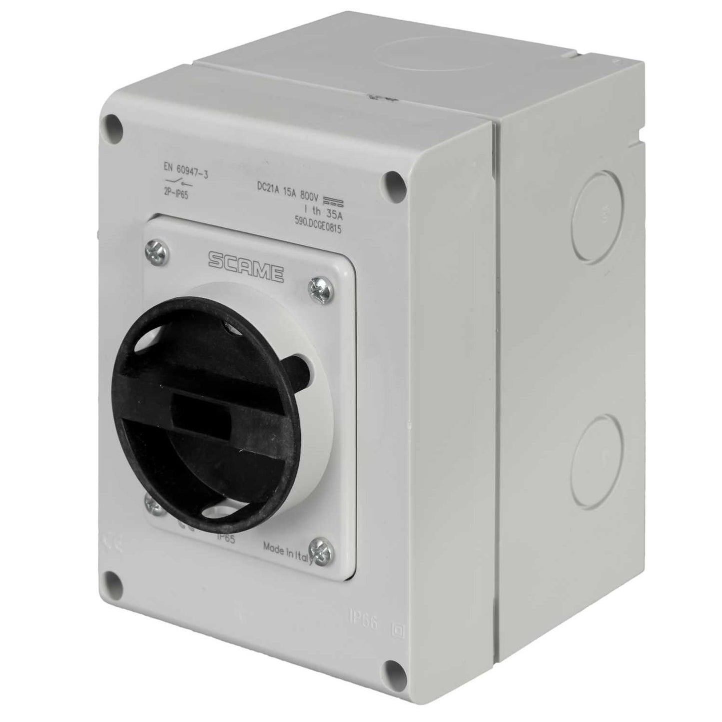 Scame 15A 3 Pole DC Surface Mounting Isolator IP65