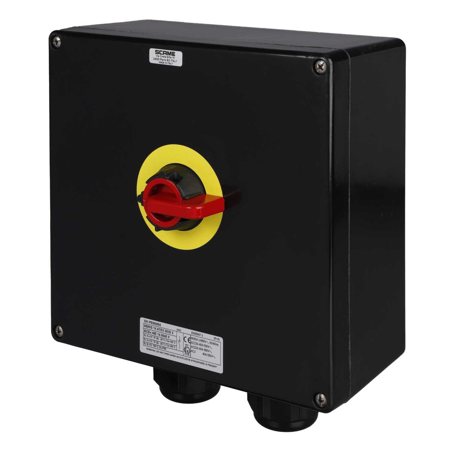 Scame 40A 3 / 4 Pole Ex GRP Emergency Switch Disconnector