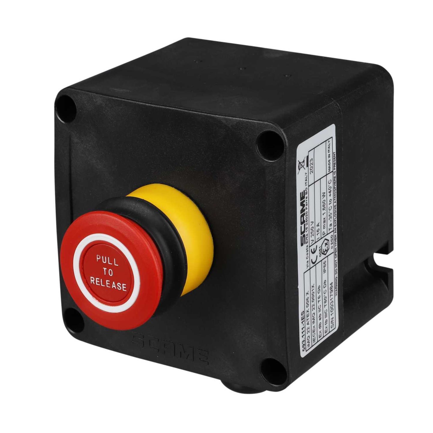 Scame Emergency Stop Pull Release Ex Control Station