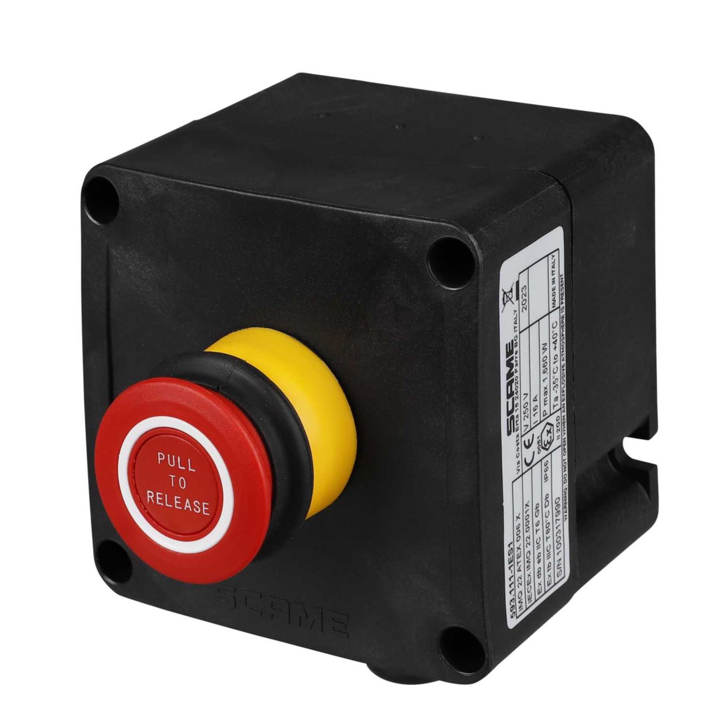 Scame Emergency Stop Pull Release Ex Control Station