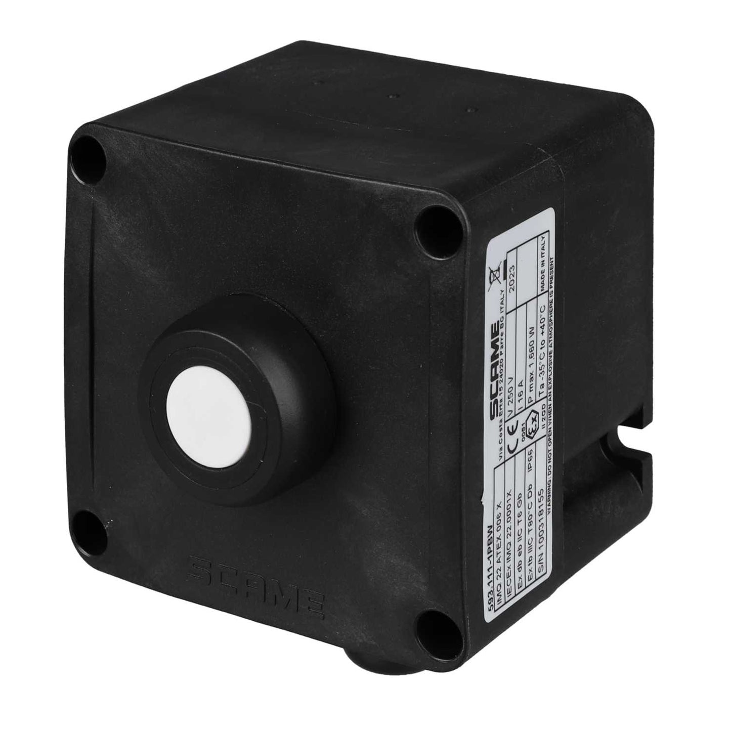 Scame White Pushbutton Ex Control Station