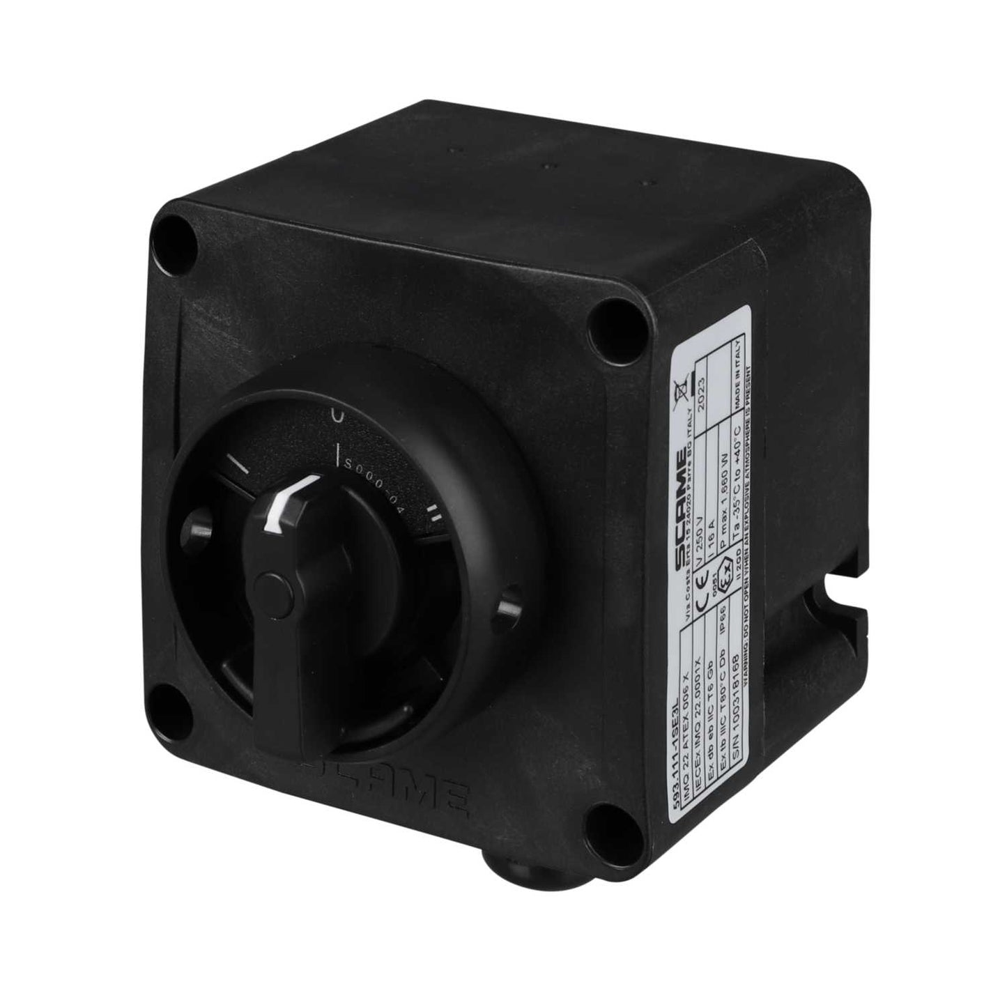 Scame 3 Position Rotary Lockable Selector Switch Ex Control Station