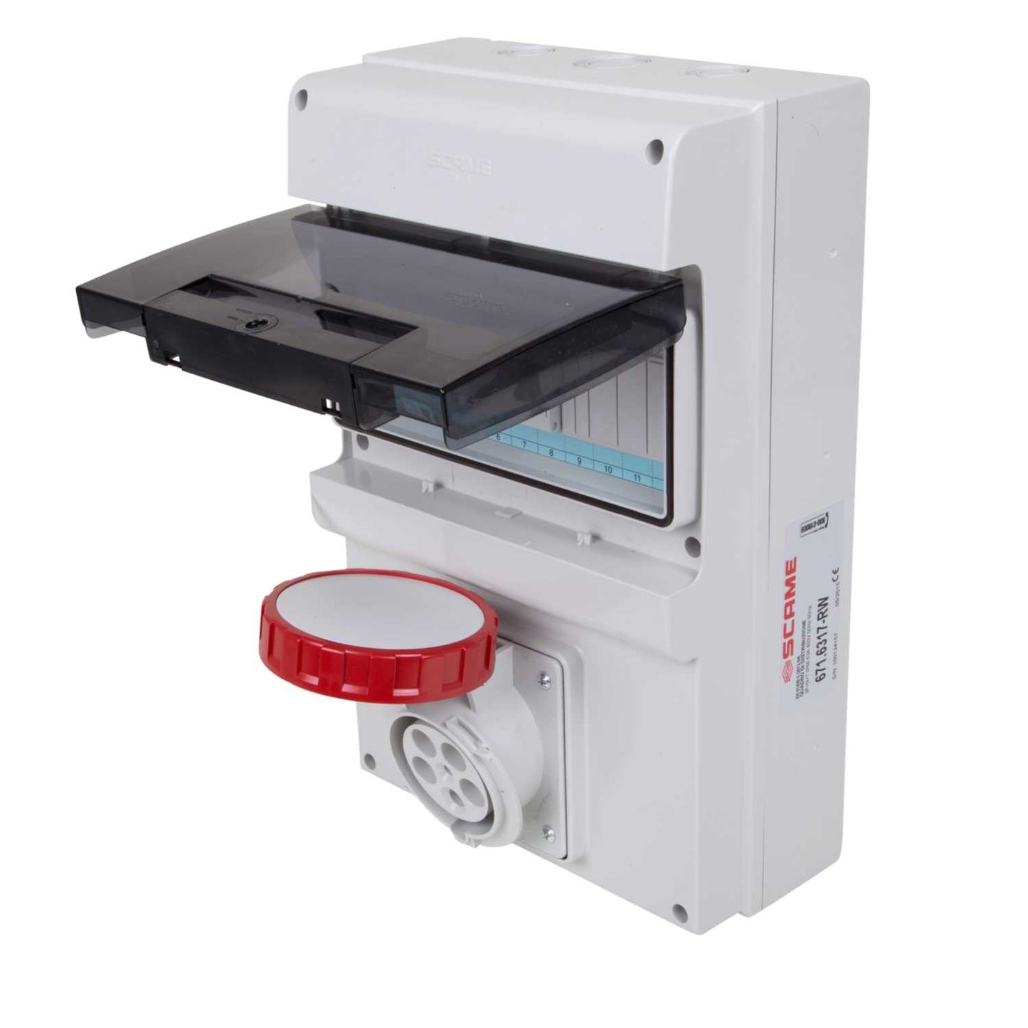 Scame Domino 63A 3P+N+E 415V RCD Protected Socket IP66