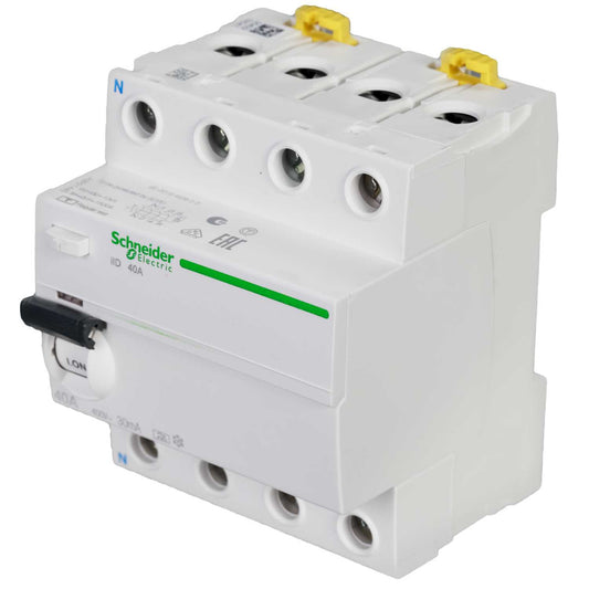 Schneider Acti9 40A 4 Pole 30mA Type A RCD