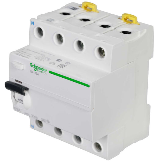 Schneider Acti9 63A 4 Pole 30mA Type A RCD