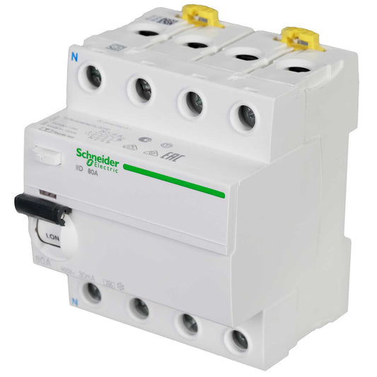 Schneider Acti9 80A 4 Pole 30mA Type A RCD