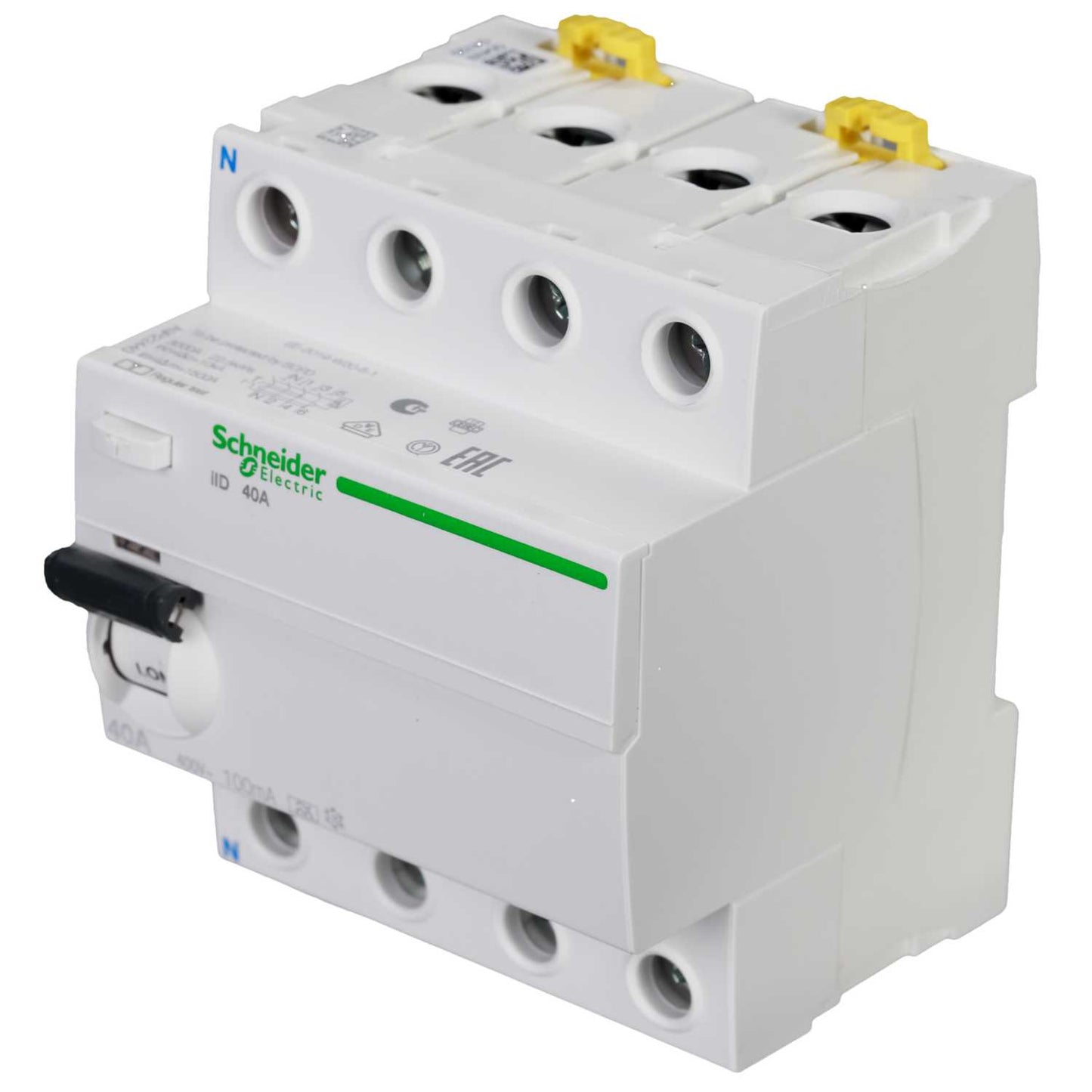 Schneider Acti9 40A 4 Pole 100mA Type A RCD