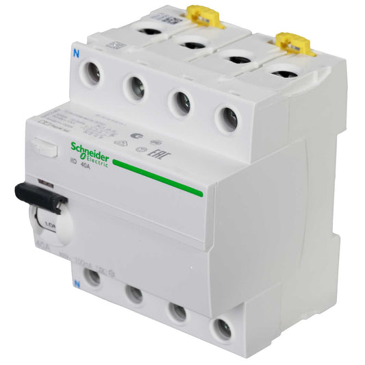 Schneider Acti9 40A 4 Pole 100mA Type A RCD