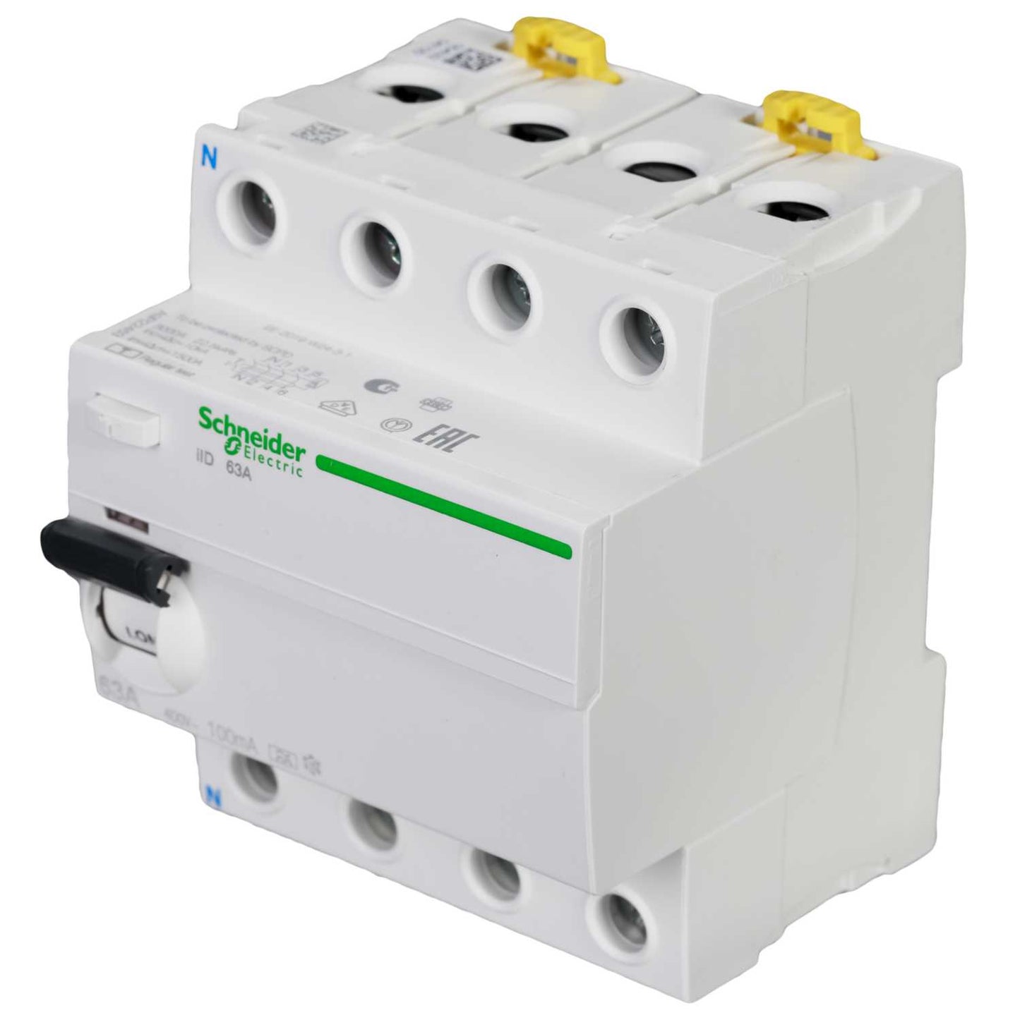 Schneider Acti9 63A 4 Pole 100mA Type A RCD