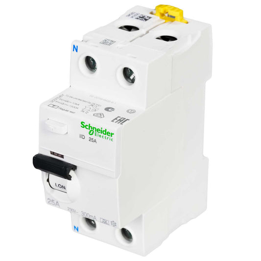 Schneider Acti9 25A 2 Pole 300mA Type A RCD