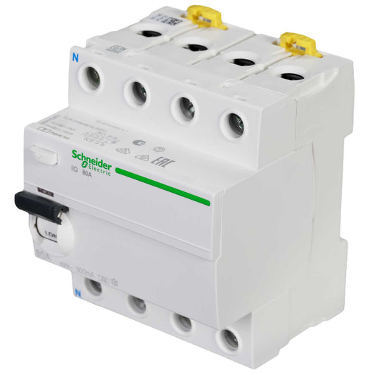 Schneider Acti9 80A 4 Pole 300mA Type A RCD