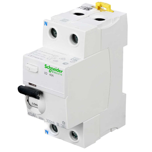 Schneider Acti9 40A 2 Pole 300mA Type A Selective Time Delay RCD