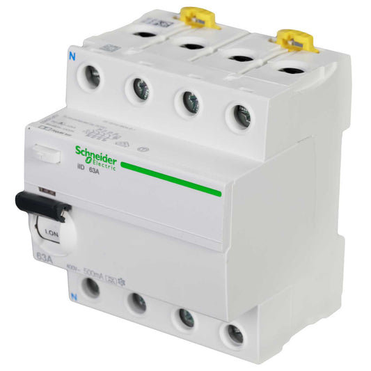 Schneider Acti9 63A 4 Pole 500mA Type A RCD