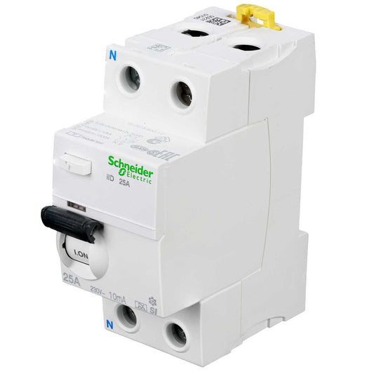 Schneider Acti9 25A 2 Pole 10mA Type A - SI Instantaneous Time Delay RCD