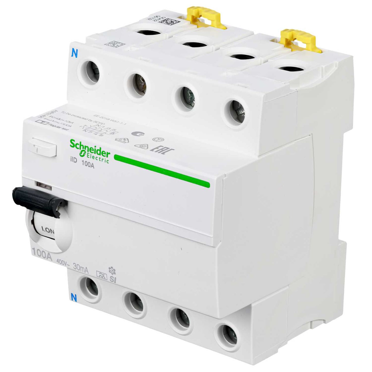 Schneider Acti9 100A 4 Pole 30mA Type A - SI Instantaneous Time Delay RCD