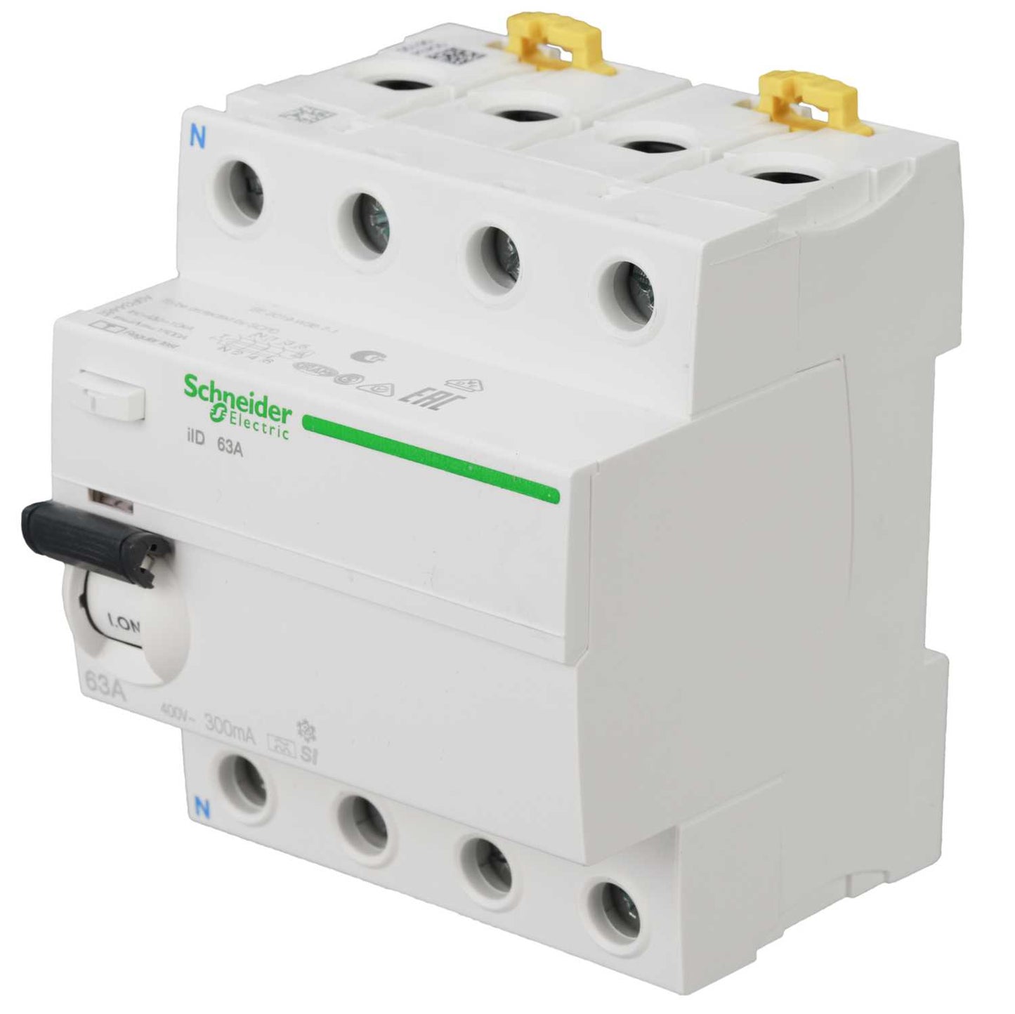 Schneider Acti9 63A 4 Pole 300mA Type A - SI DC Sensitive RCD