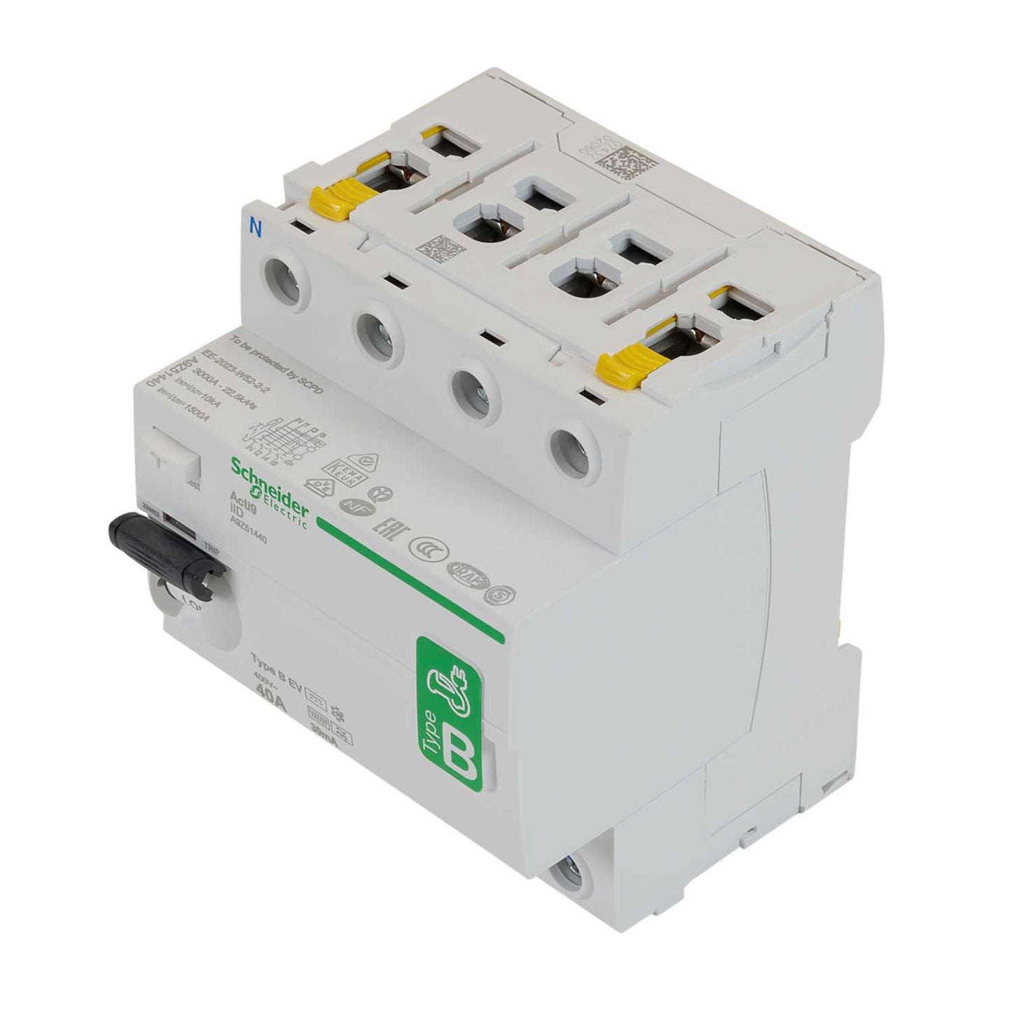 Schneider Acti9 40A 4 Pole 30mA Type B RCD