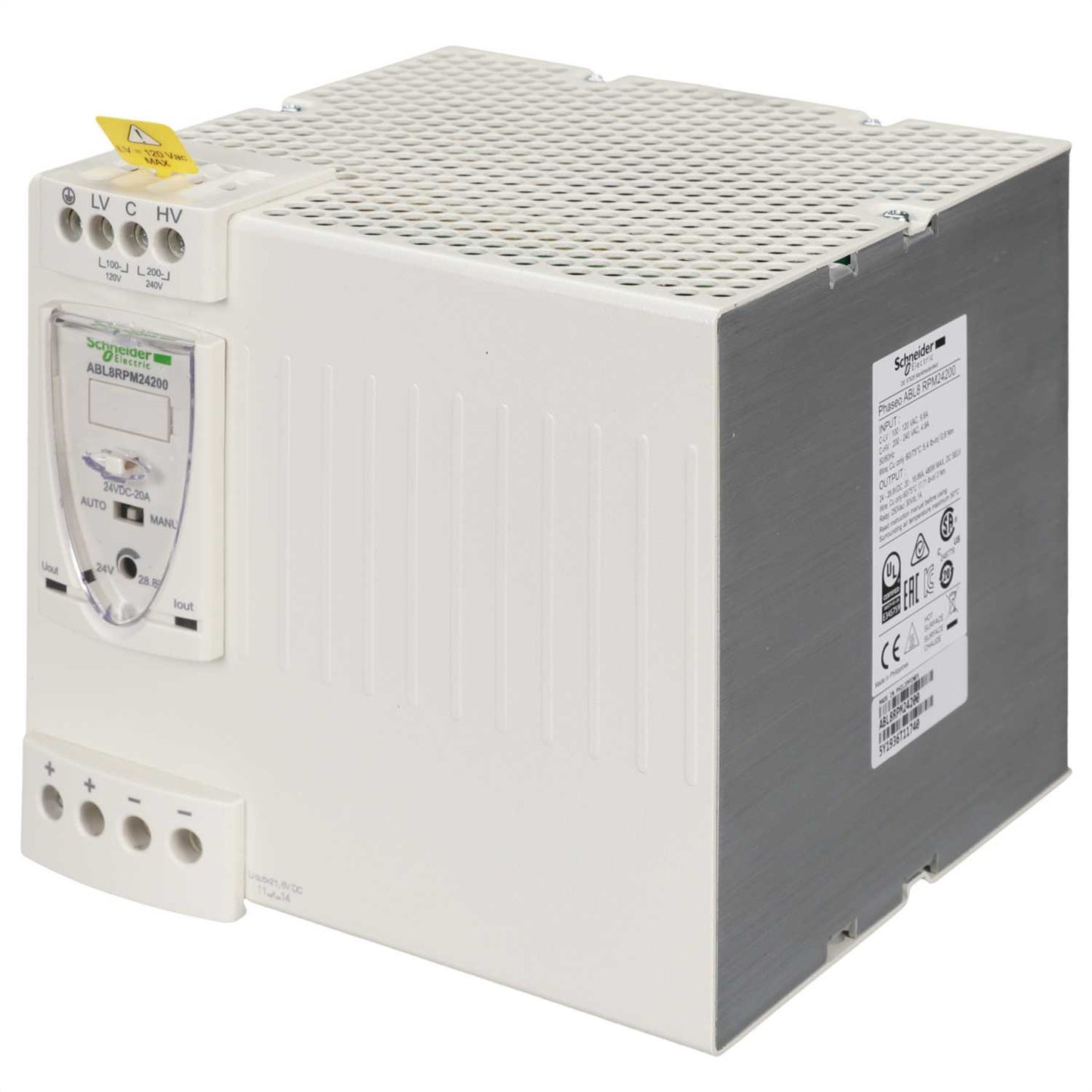 Schneider Phaseo 20A 24V DC Regulated 100V / 240V Switch Mode Power Supply Unit