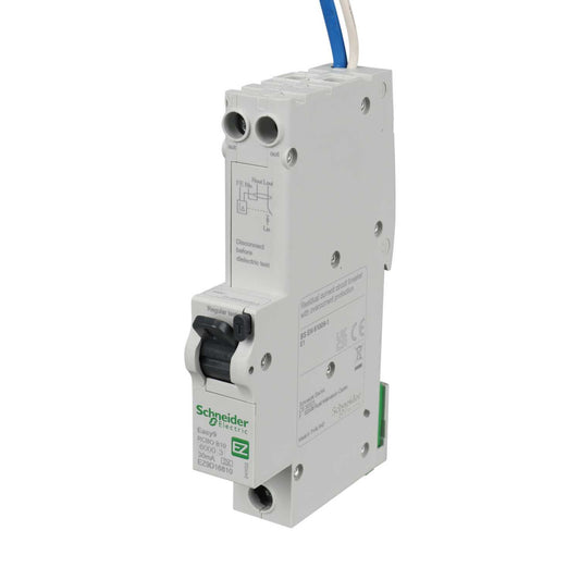 Schneider Easy9 10A 1P+N 1 Module B Curve 6kA 30mA Type A Rcbo