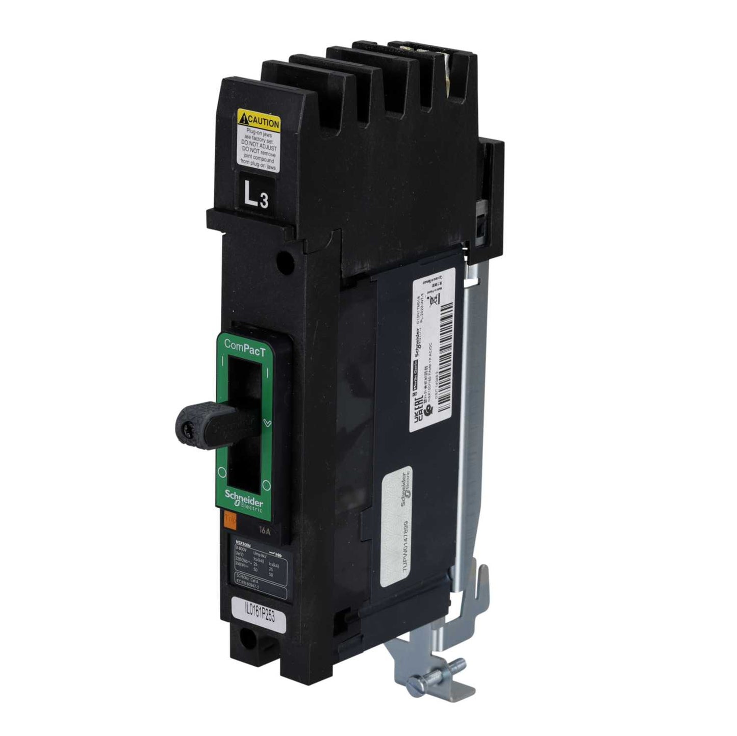 Schneider Square D I-Line 16A Single Pole 25kA NSX Mccb L3