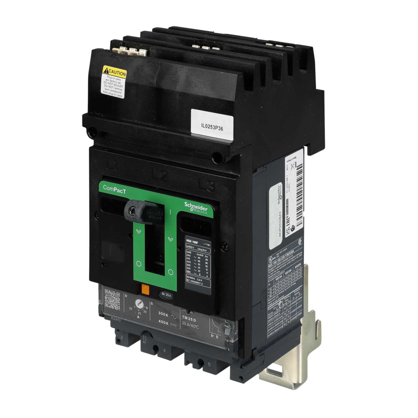 Schneider Square D I-Line 25A Triple Pole 36kA NSX Mccb