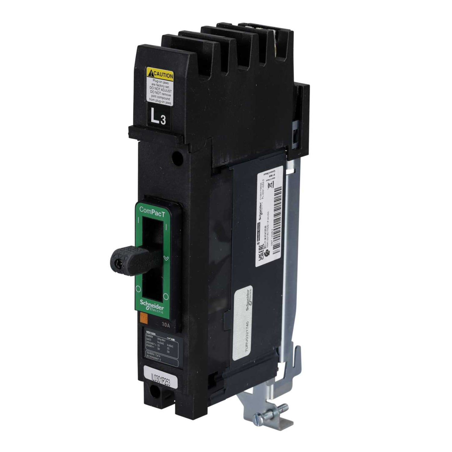 Schneider Square D I-Line 30A Single Pole 25kA NSX Mccb L3