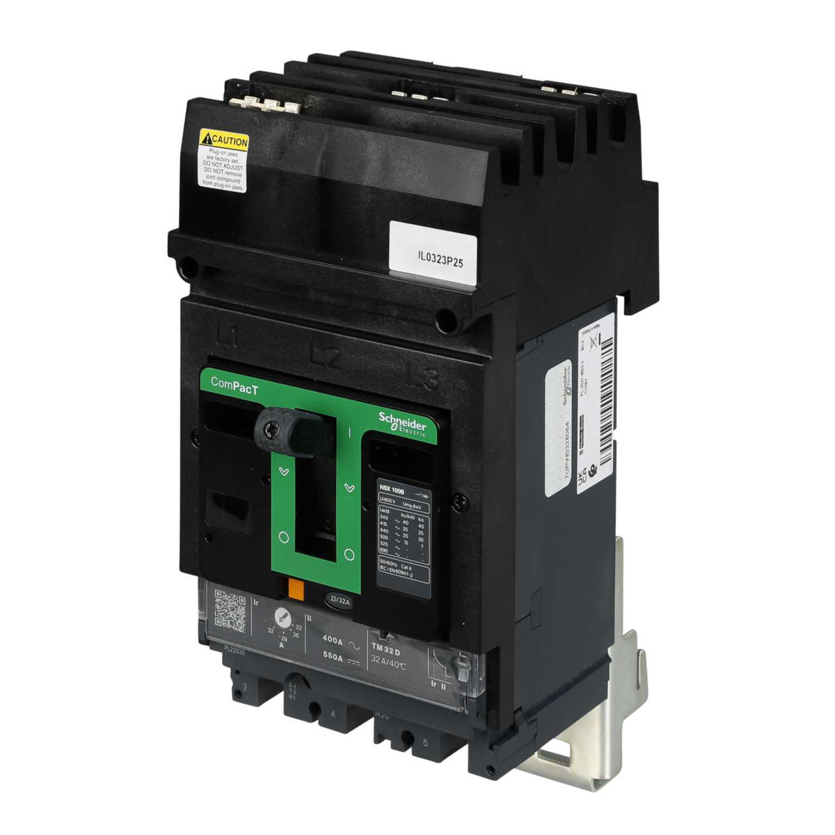 Schneider Square D I-Line 32A Triple Pole 25kA NSX Mccb