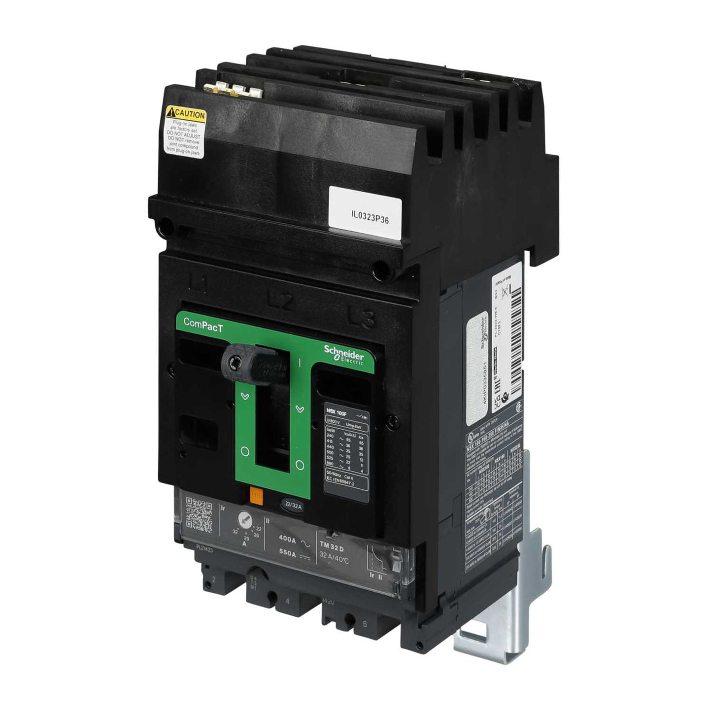 Schneider Square D I-Line 32A Triple Pole 36kA NSX Mccb