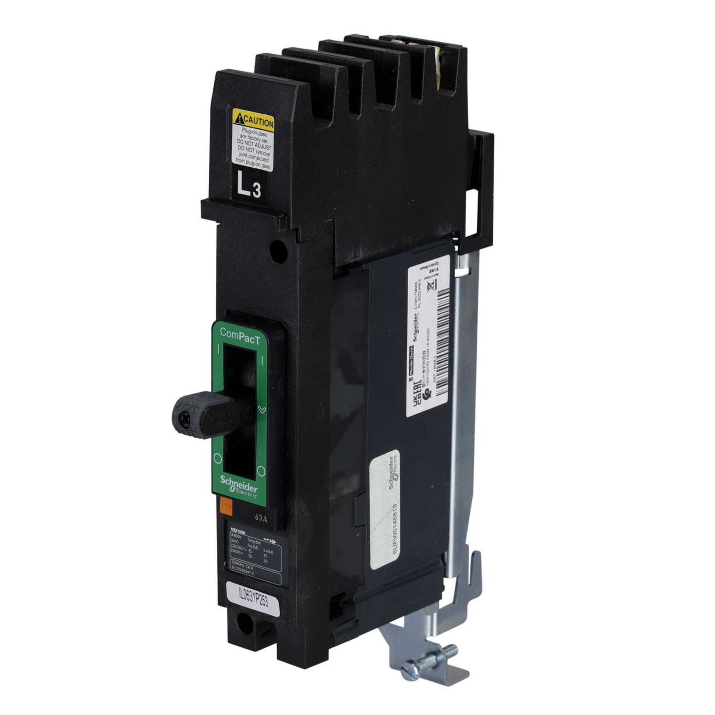 Schneider Square D I-Line 63A Single Pole 25kA NSX Mccb L3