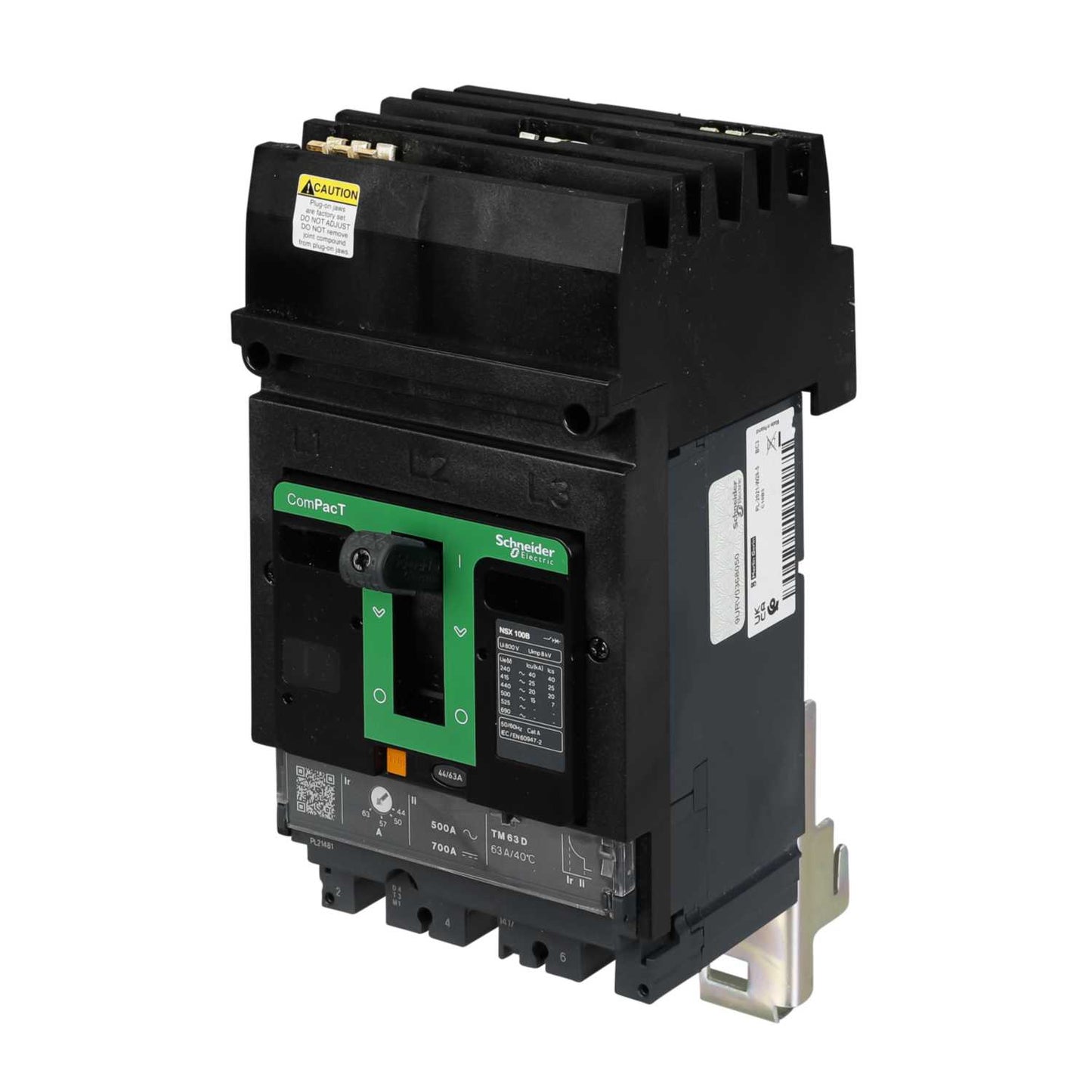Schneider Square D I-Line 63A Triple Pole 25kA NSX Mccb