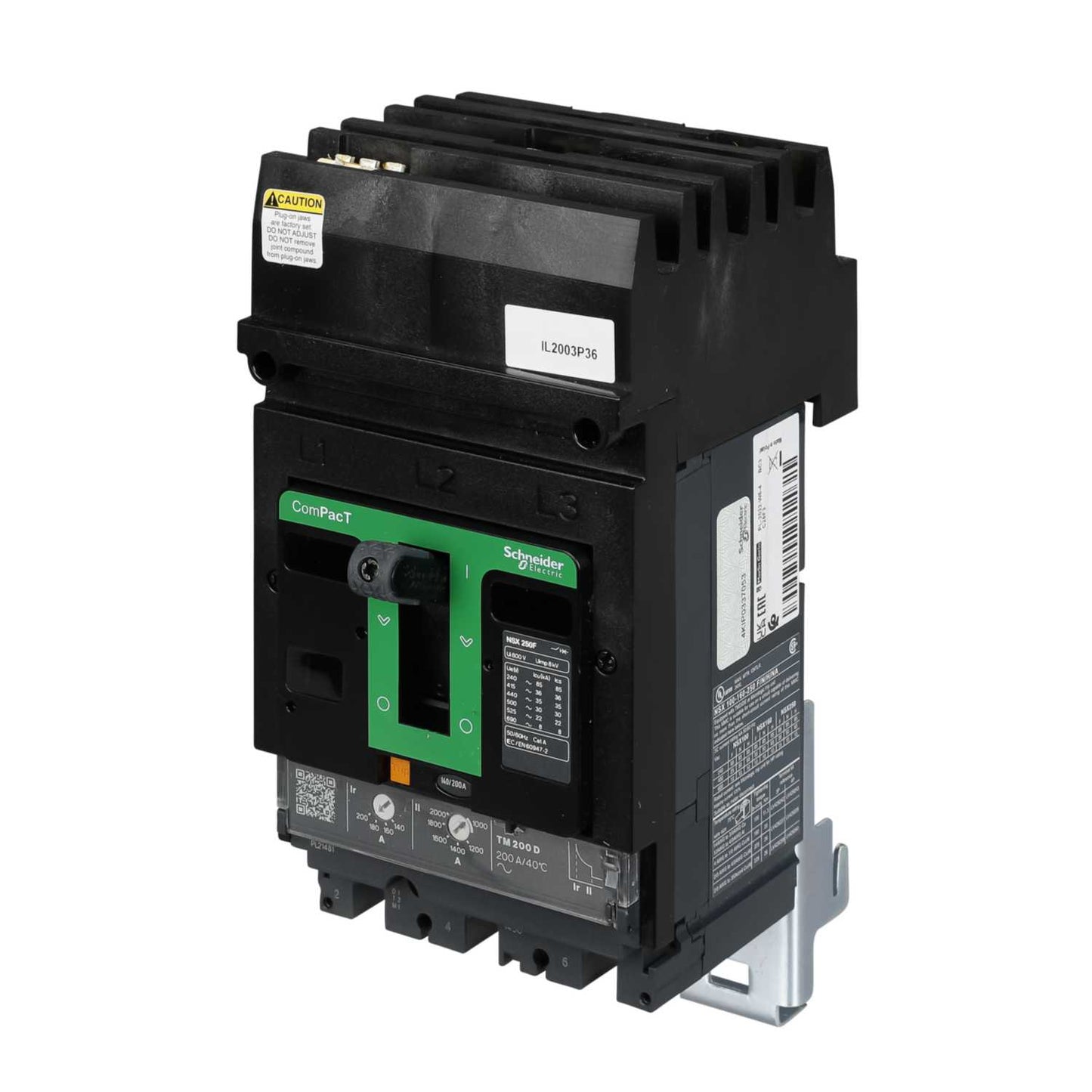 Schneider Square D I-Line 200A Triple Pole 36kA NSX Mccb