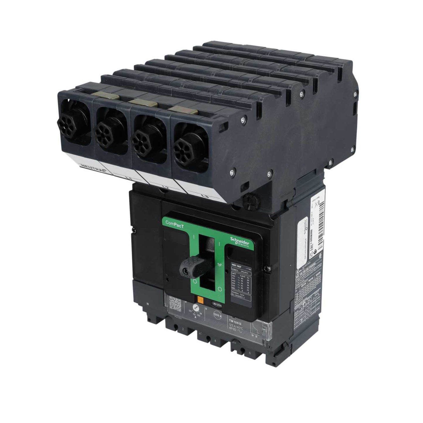 Schneider Merlin Powerpact4 125A Four Pole 36kA NSX Mccb