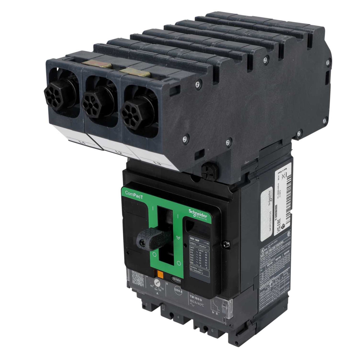 Schneider Merlin Powerpact4 160A Triple Pole 36kA NSX Mccb