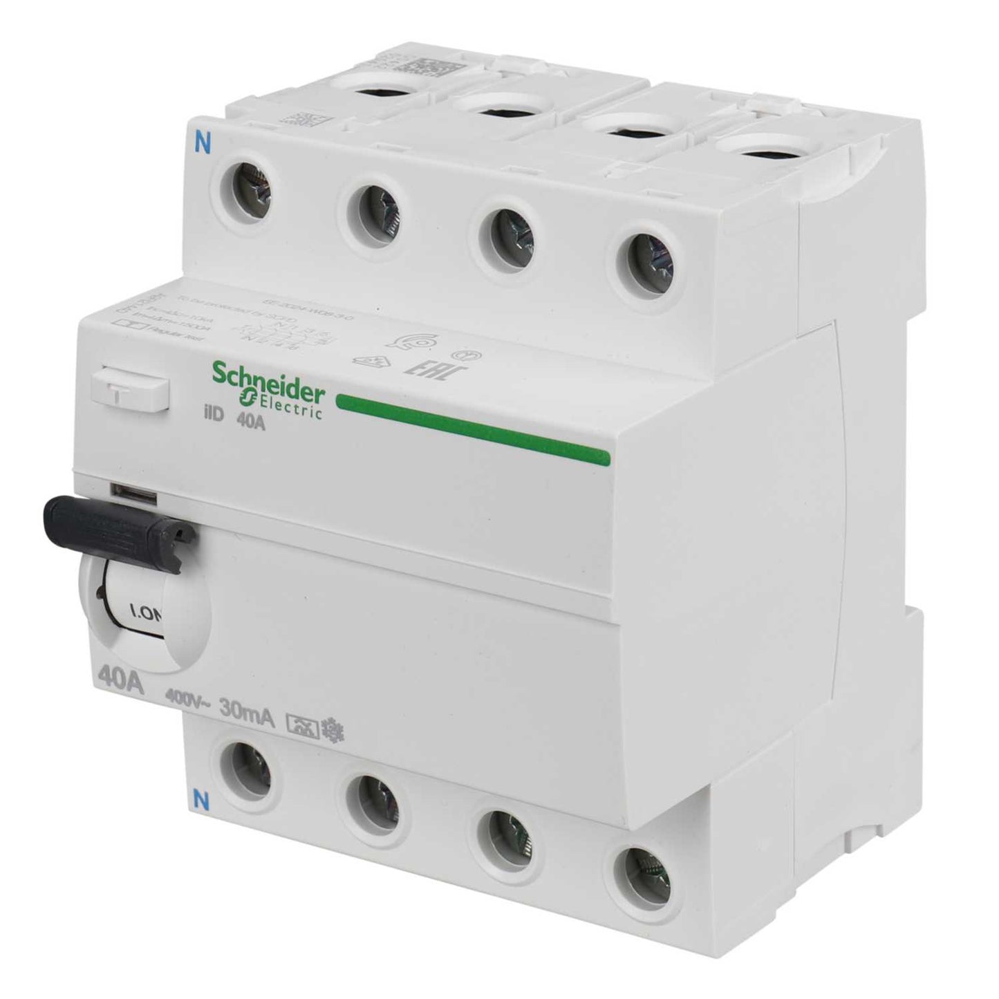 Schneider Square D IKQ 40A 4 Pole 30mA Type A RCD