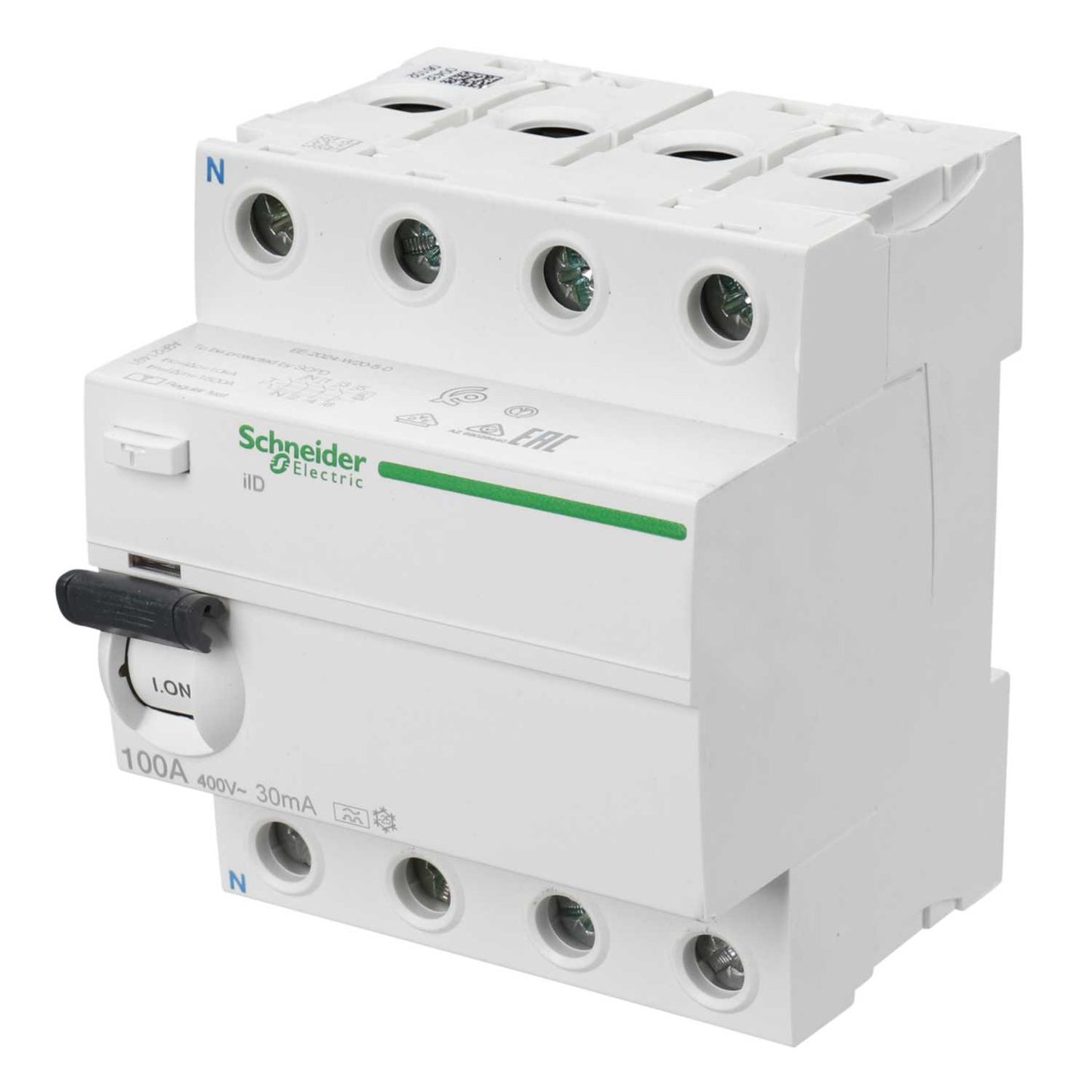 Schneider Square D IKQ 100A 4 Pole 30mA Type A RCD