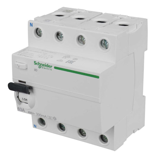 Schneider Square D IKQ 63A 4 Pole 300mA Type A RCD